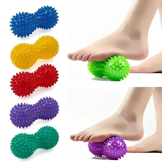 1 Piece Peanut Massage Spiky Ball Training Grip Muscle Pain Stress Foot Massager Relaxation Roller